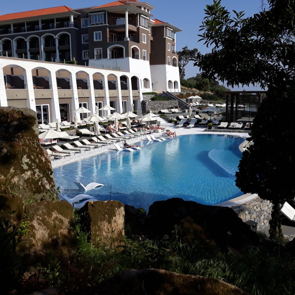 The main pool area of Penha Longa Resort.
